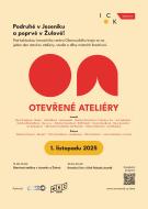 Plakát pro akci Otevřené ateliéry v Jeseníku a Žulové